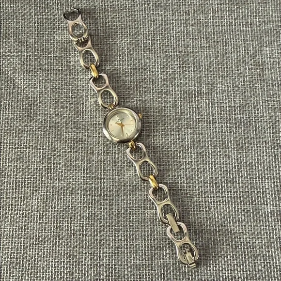 Anne Klein Elegant Silver and Gold Women's Watch - Picture 1 of 4